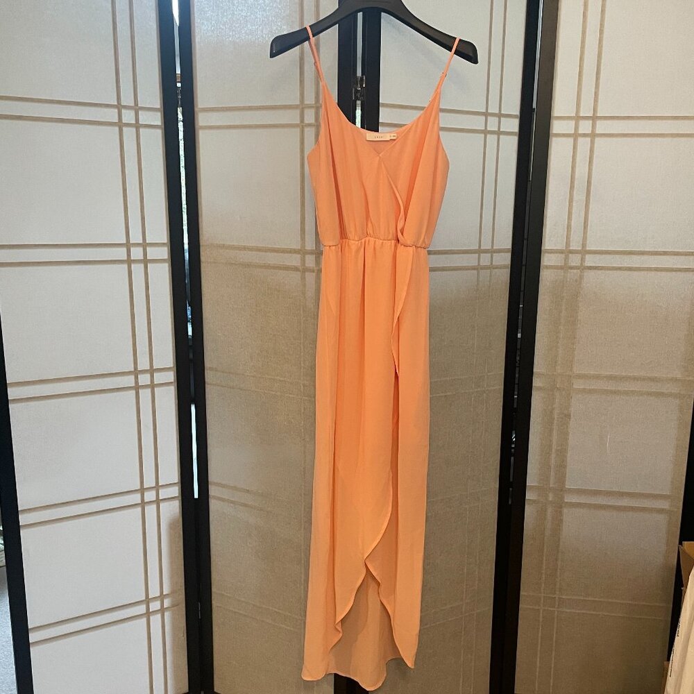 Lush High Low Peach Dress - Picture 1 of 6